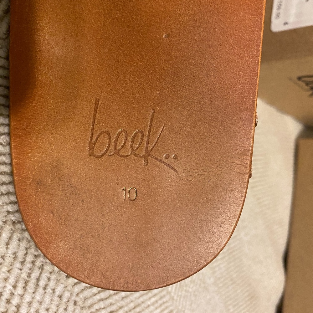 Beek Mockingbird Slides Tan Snake Print - image 3